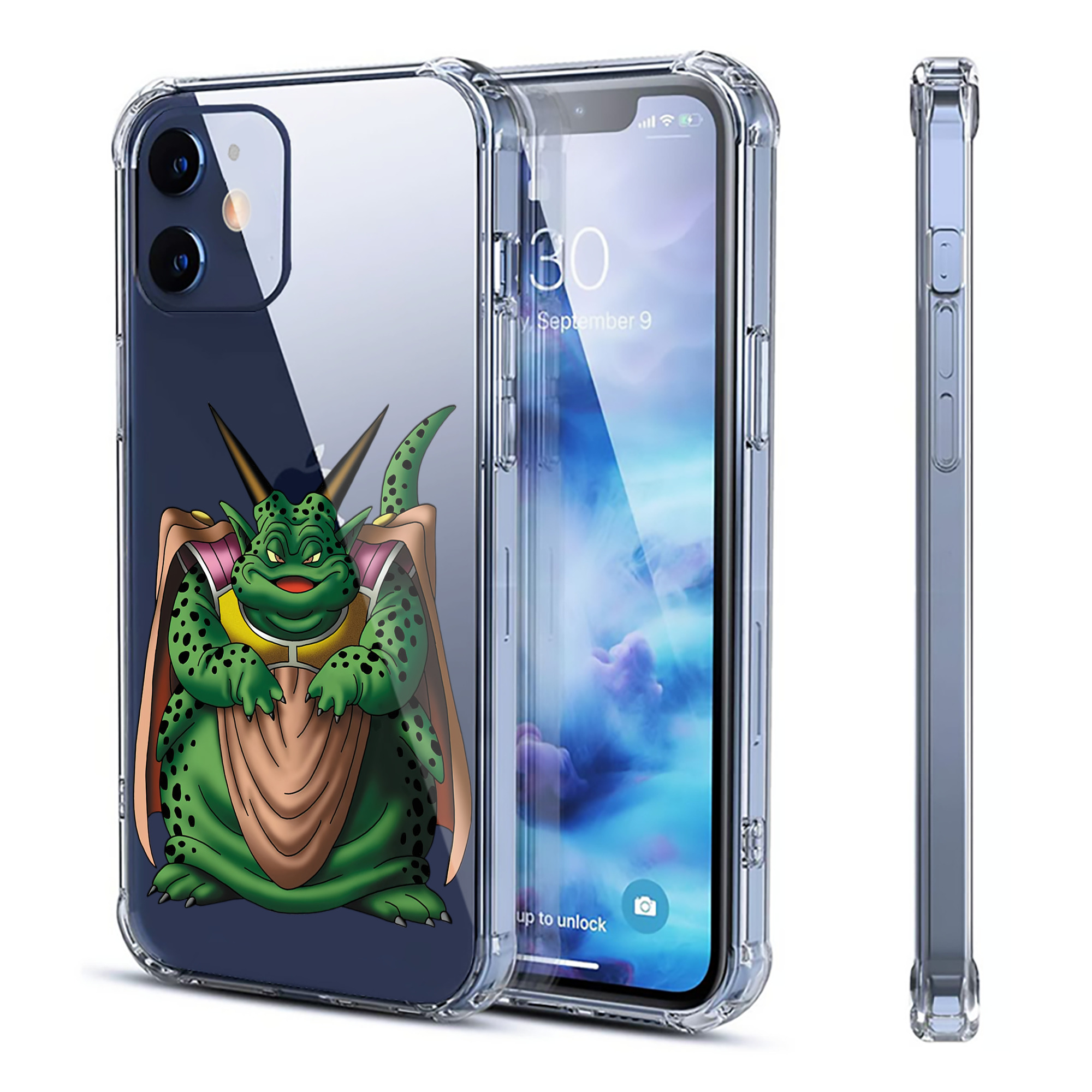 （画像用） ドラゴンクエスト Doragon Kuesuto Dragon Quest 【iPhone 12シリーズ対応】透明スマホケース（クリアソフトケース）